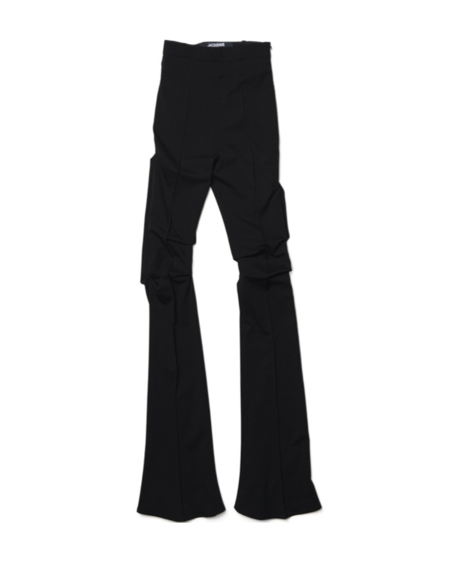 Jacquemus Merria Flared Trousers In Black