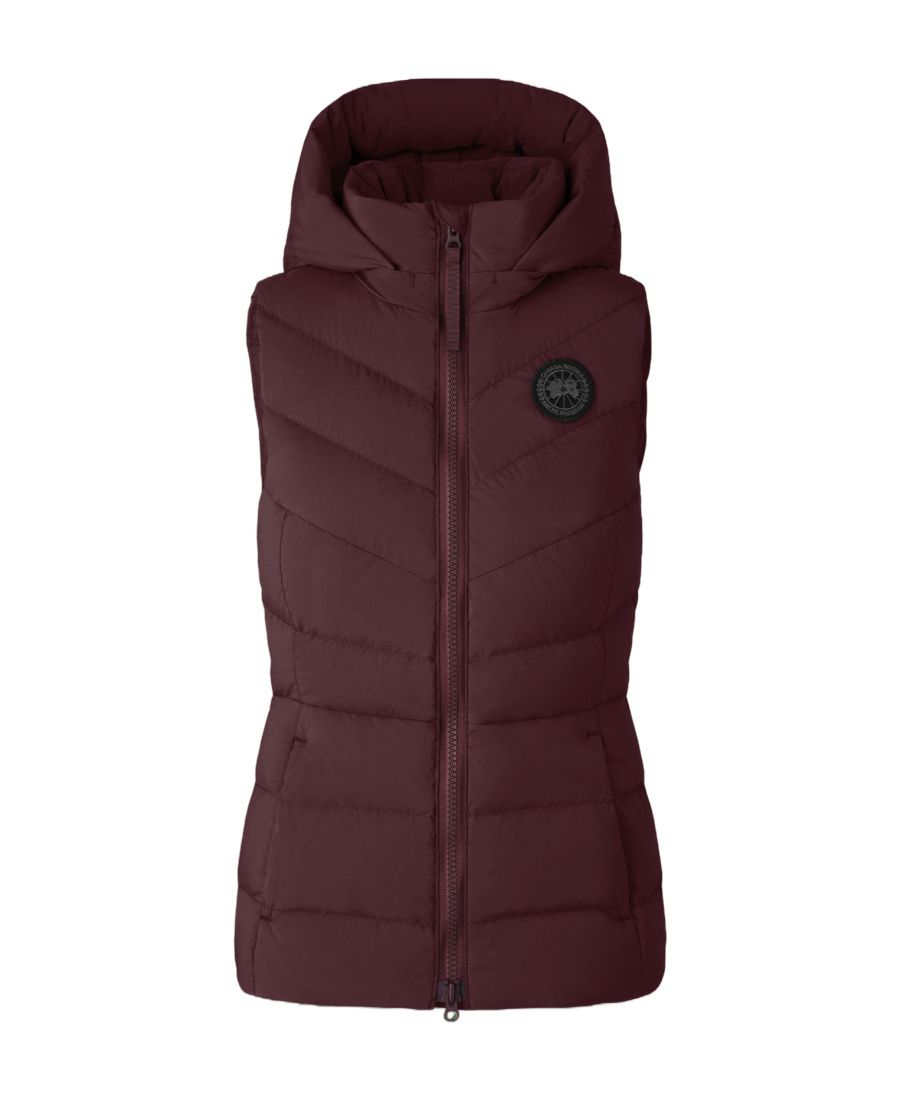 Canada Goose Logo-patch Padded Gilet In Red