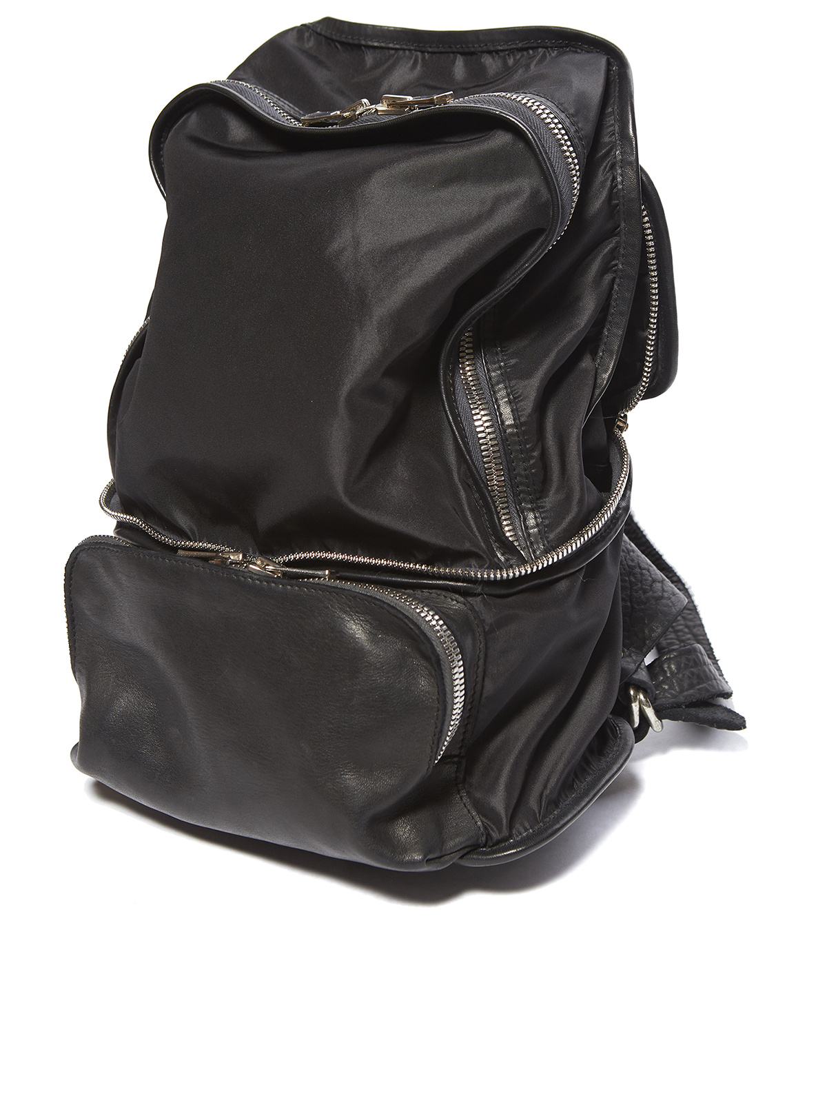 Guidi Zipper Waist Bag In Black