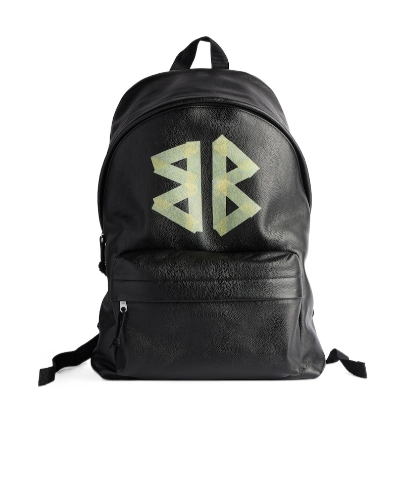 Shop Balenciaga Men's Explorer Backpack In Black