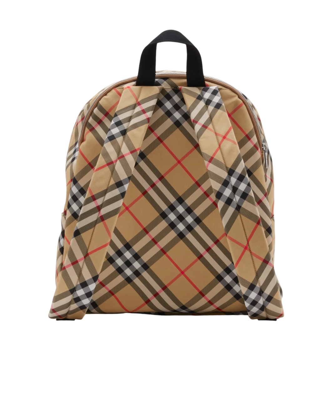 Burberry Men's "check" Backpack In Brown