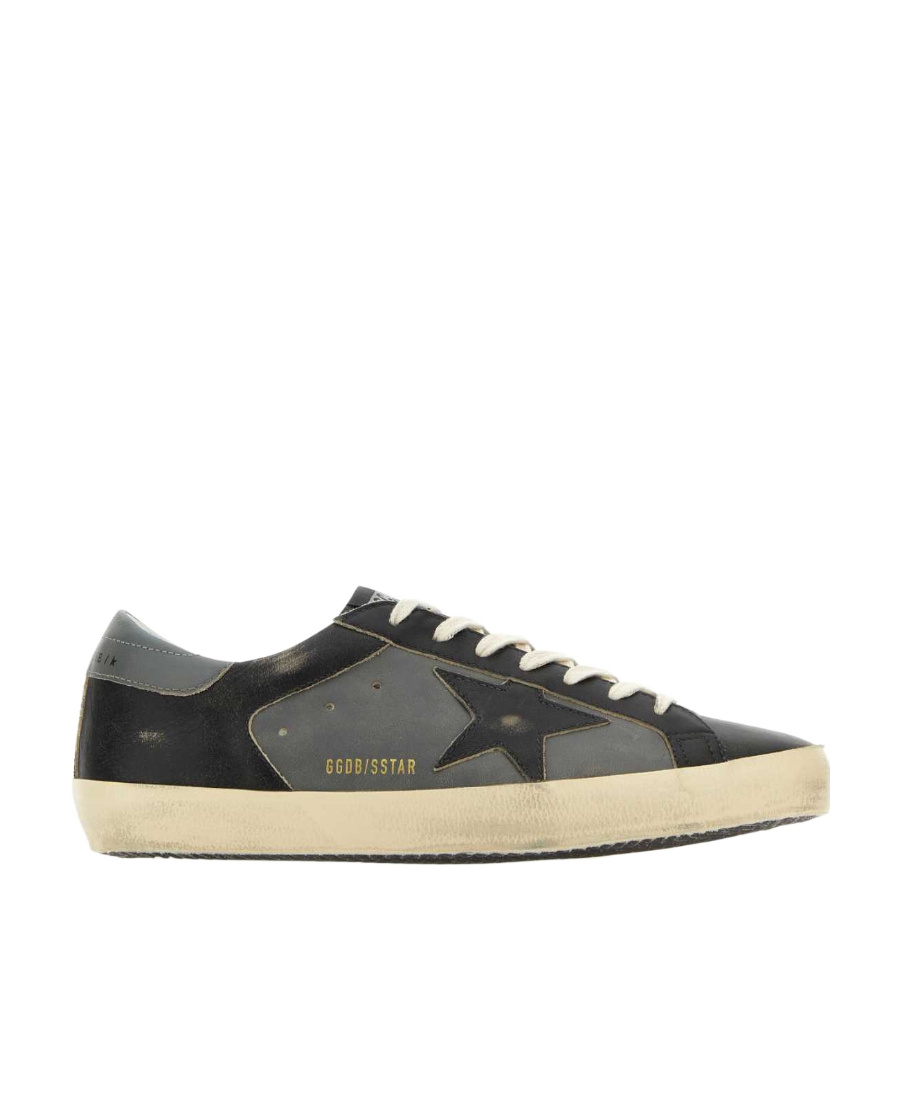 Golden Goose Super-star Low-top Sneakers In Black