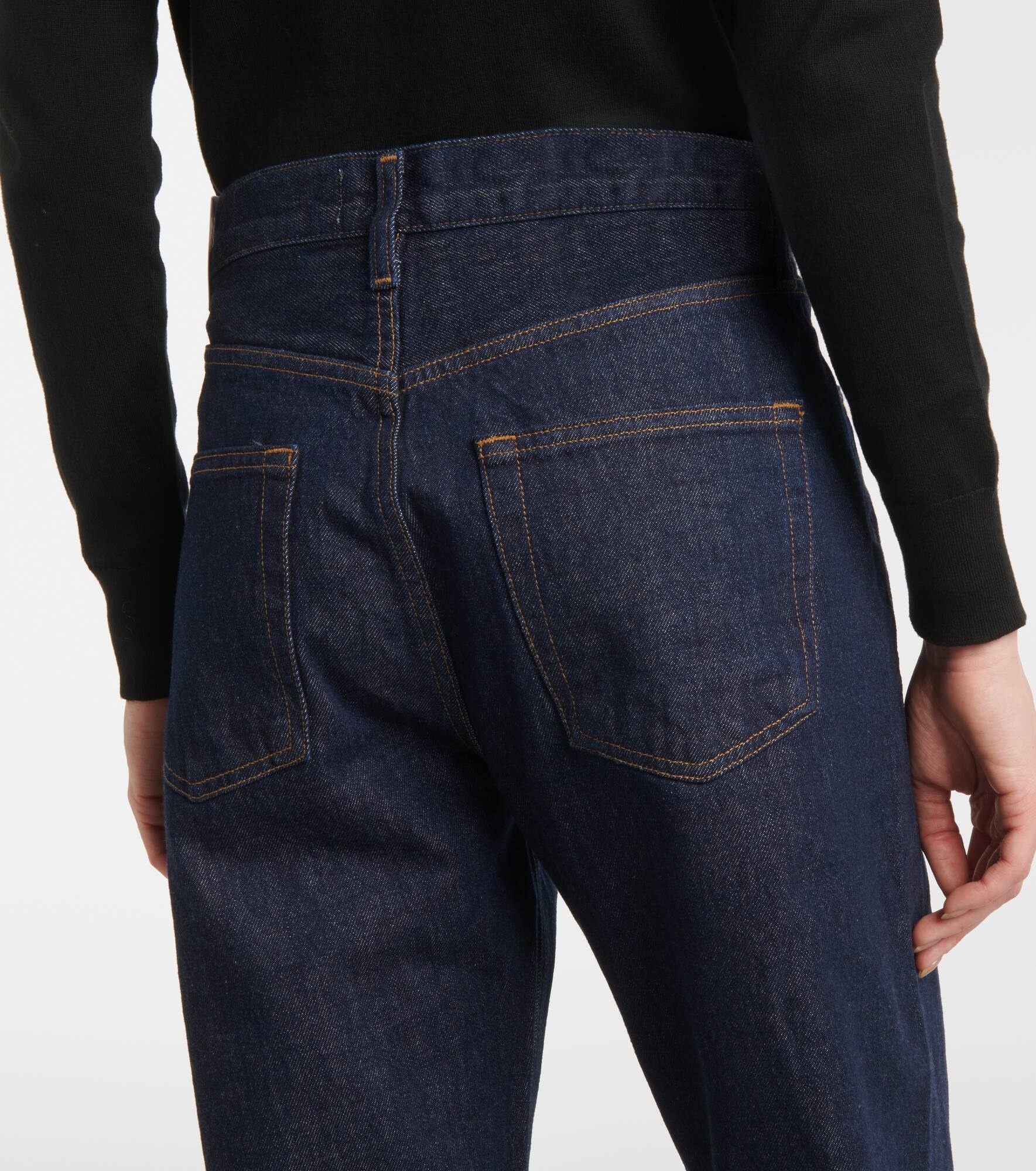 Agolde Kelly High-rise Straight-leg Denim Trousers In Blue