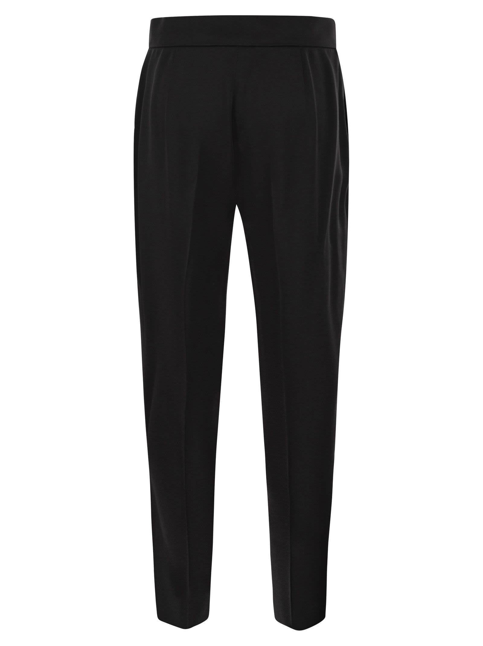 Max Mara Romagna High Waist Trousers In Black