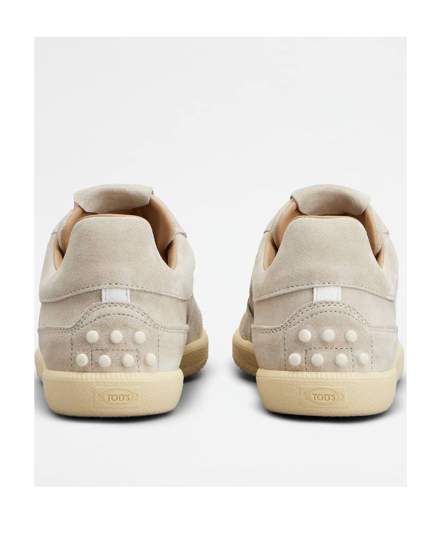 Tod's Suede Low-top Sneakers In Nude