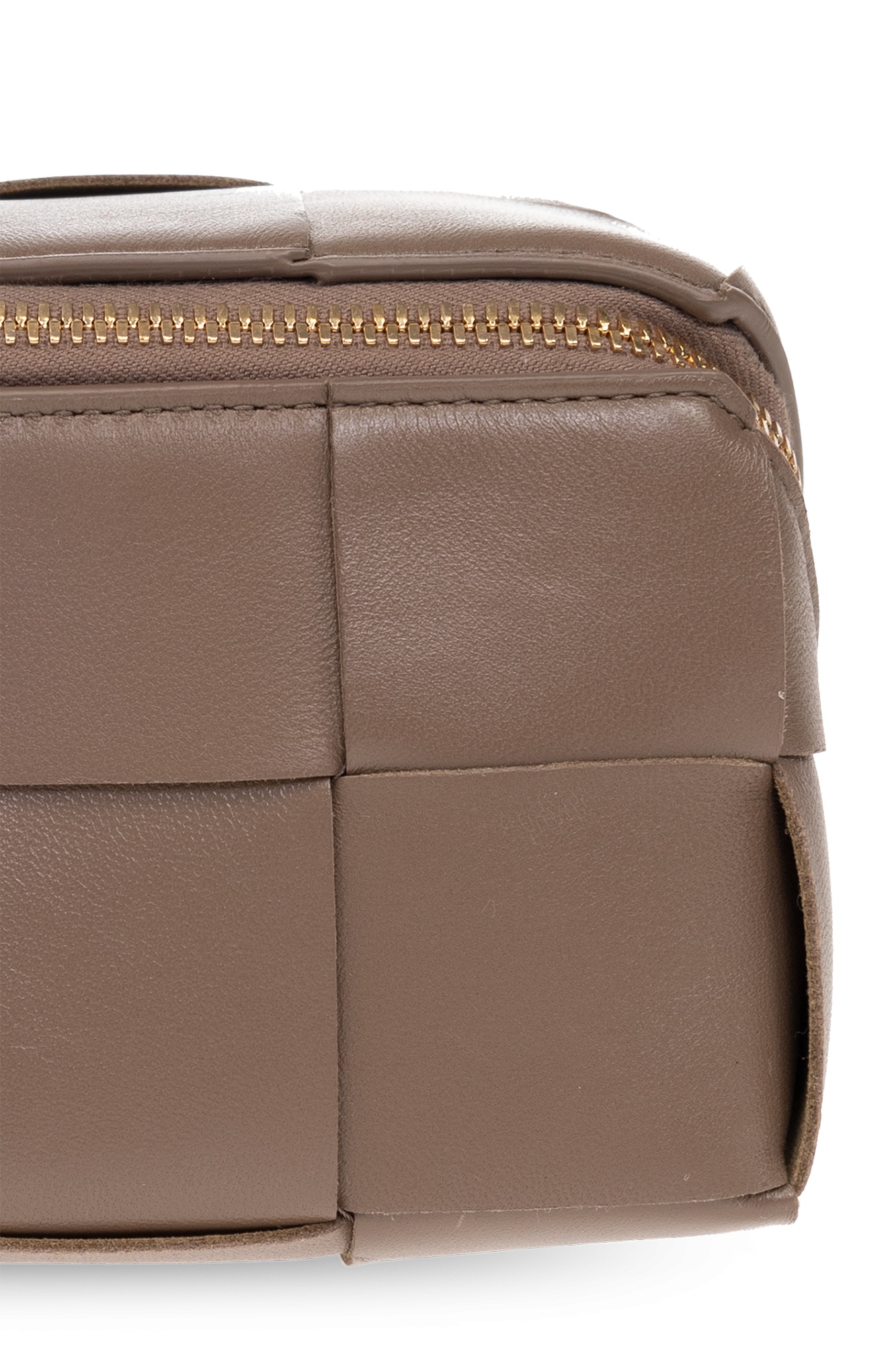 Bottega Veneta Cassette Maxi Intrecciato Clutch Bag In Brown