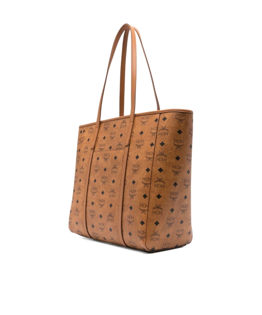 Mcm Double-handle Handbag In Brown