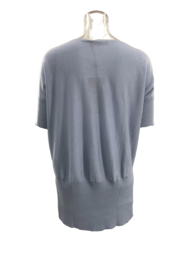 Max Mara Short-sleeved Sweater In Gray