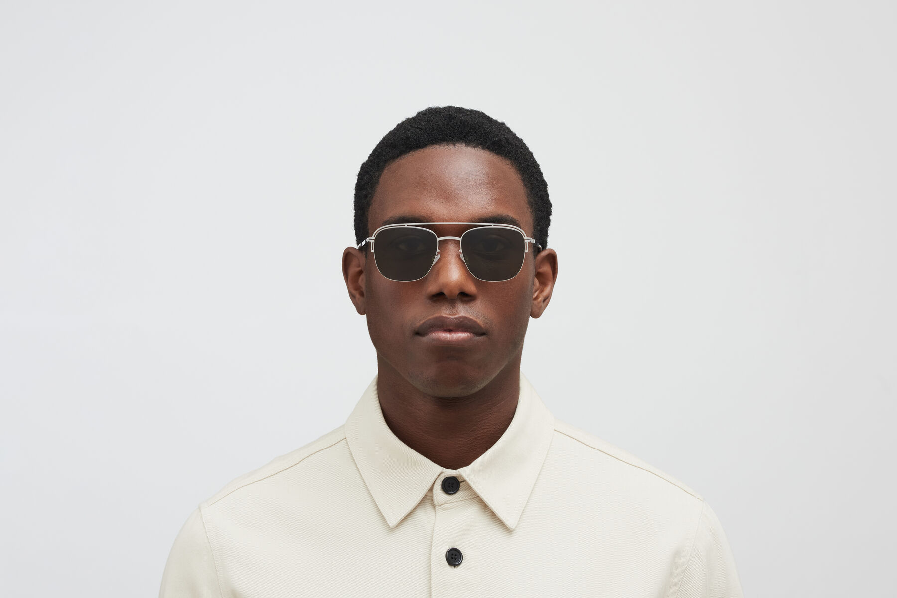 Mykita Logo Sunglasses In Green
