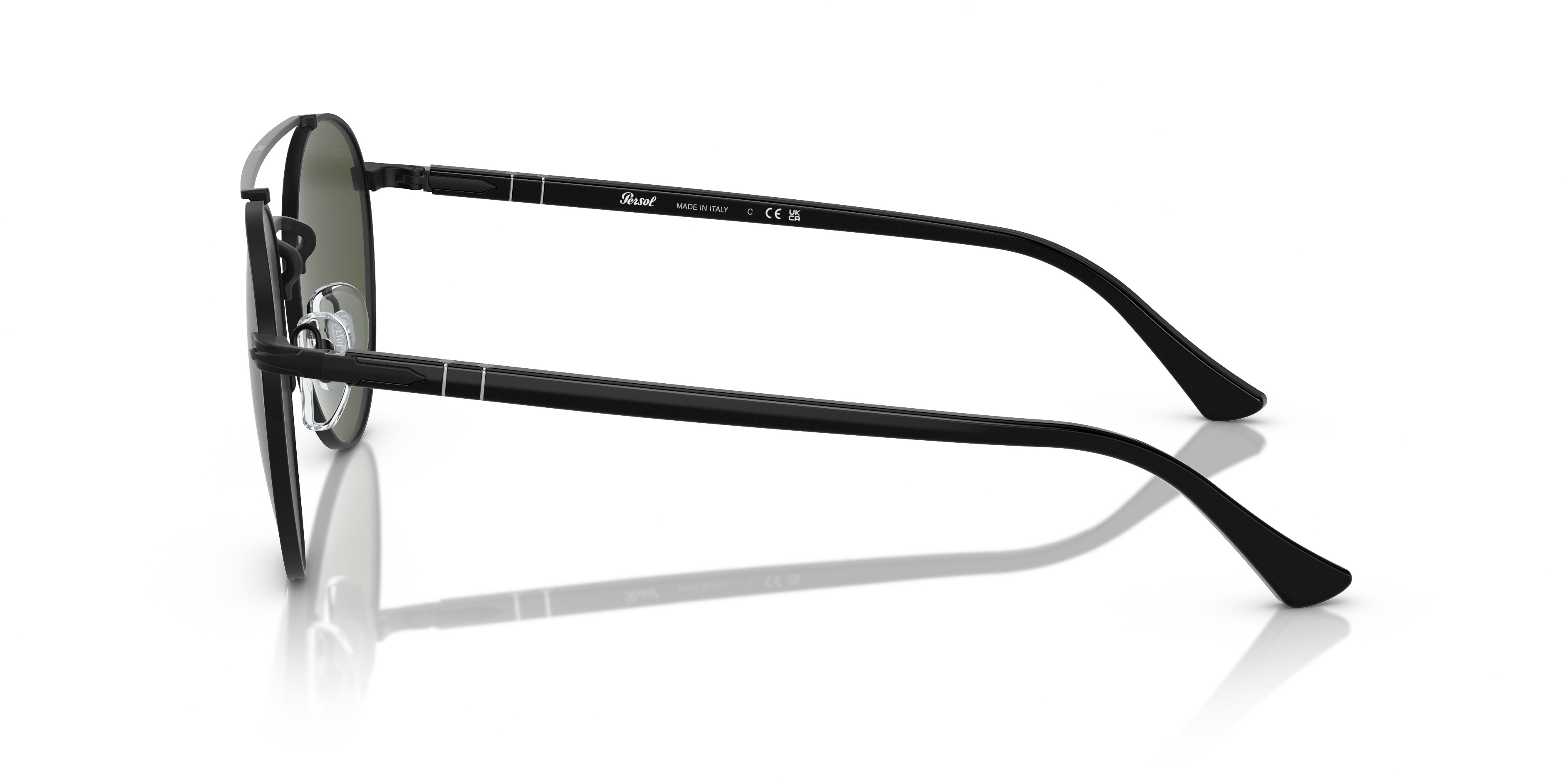 Persol Round Frame Sunglasses In Green