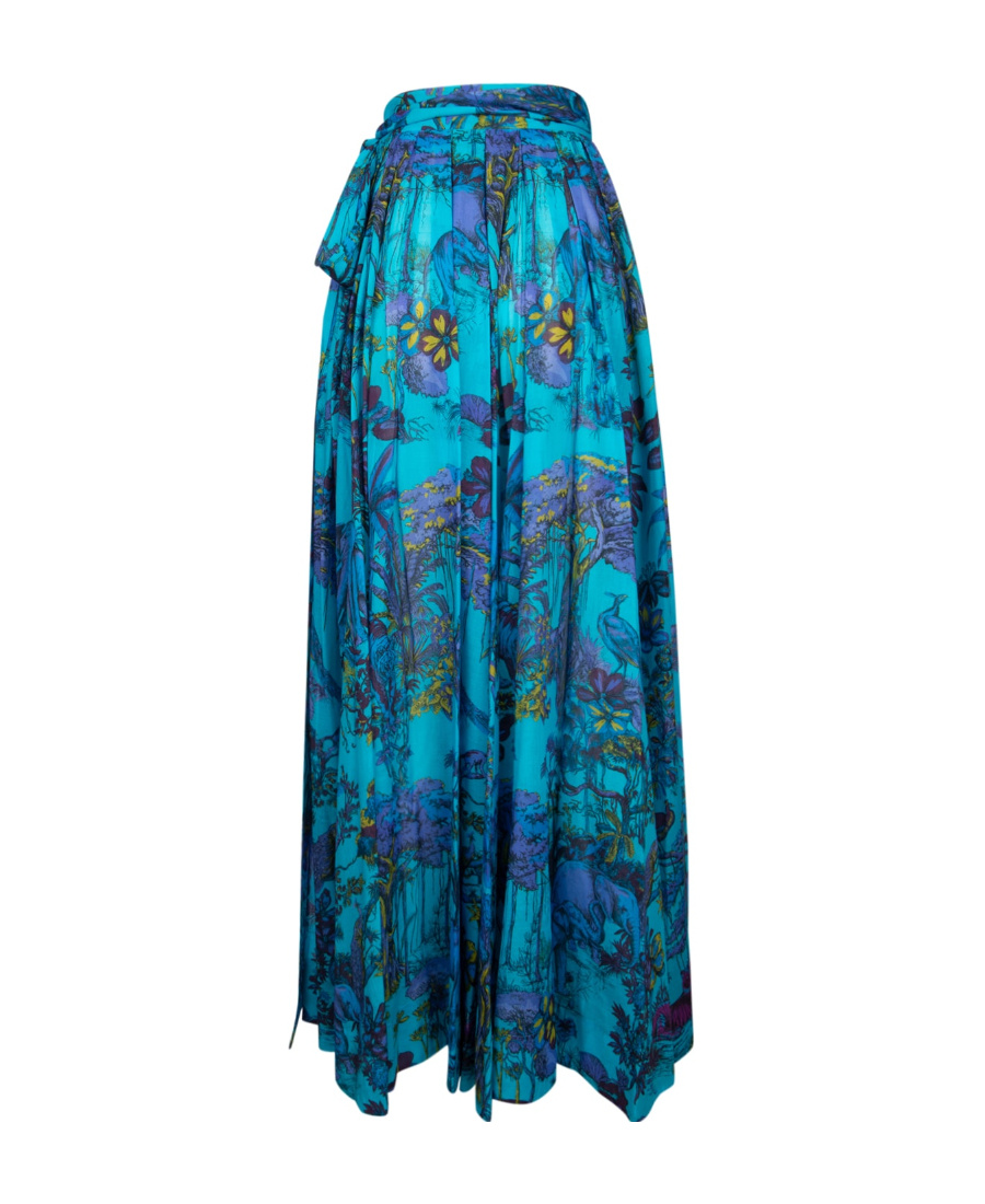 Dior Pattern Skirt In Blue