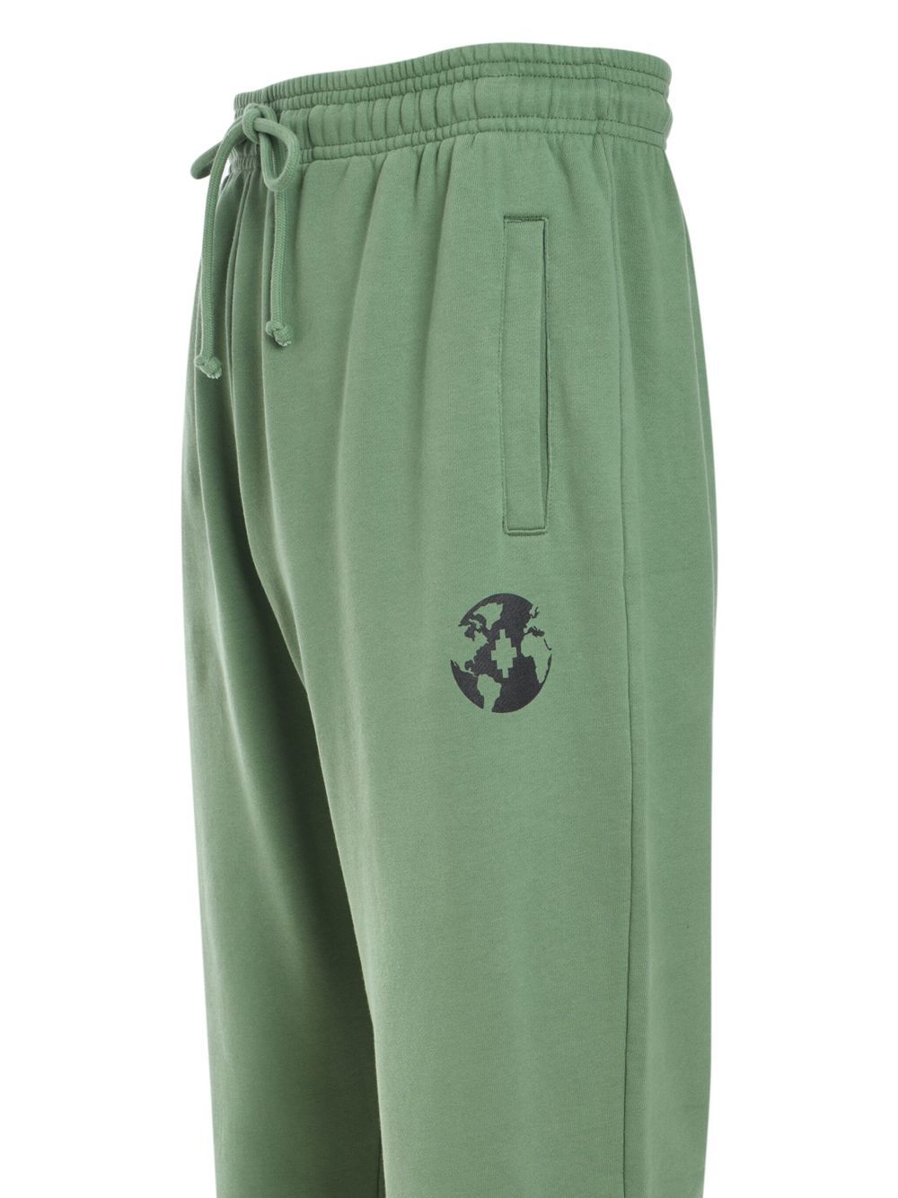 Marcelo Burlon County Of Milan County Globe Track Pants In Green