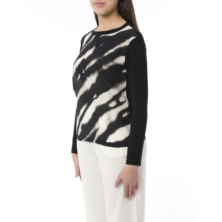 Weekend Max Mara Long-sleeved T-shirt In Multicolor