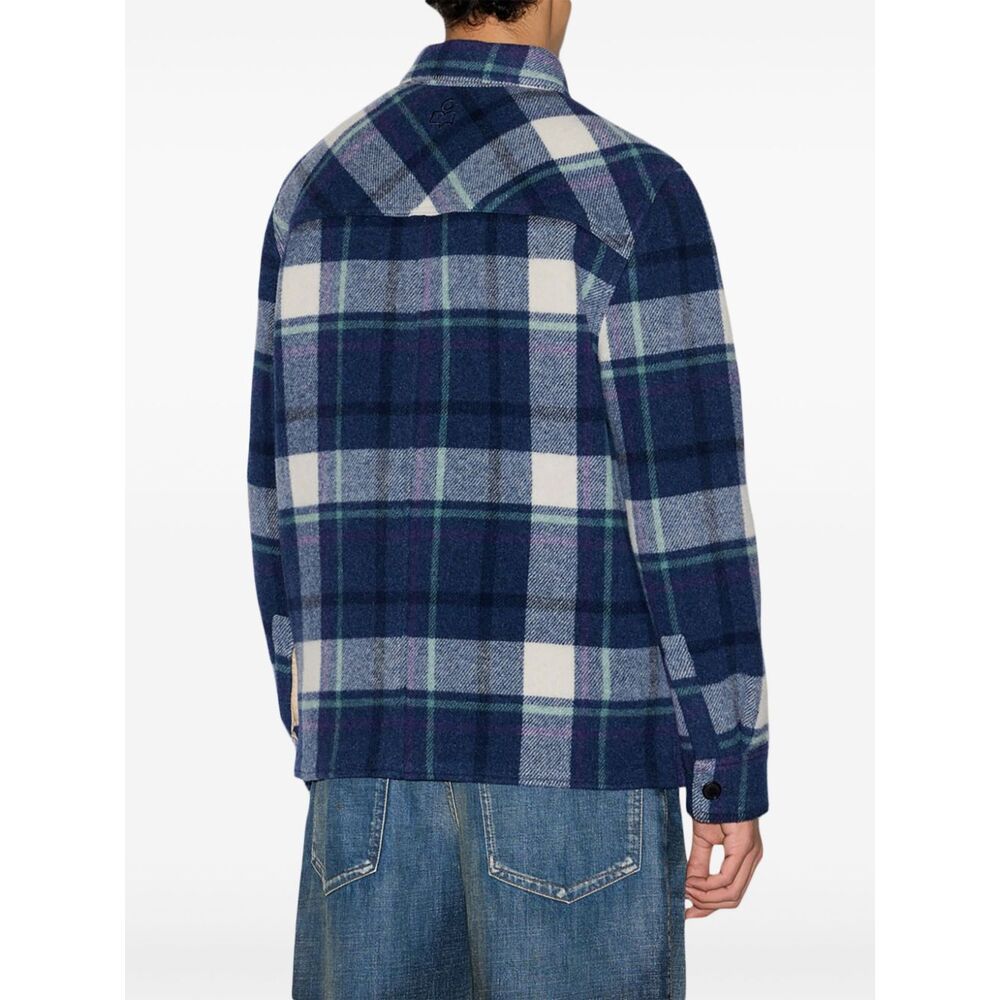 Isabel Marant Kalban Wool Blend Varsity Jacket In Black