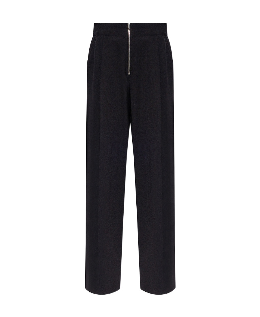 Proenza Schouler Exposed-zip Wide-leg Trousers In Black