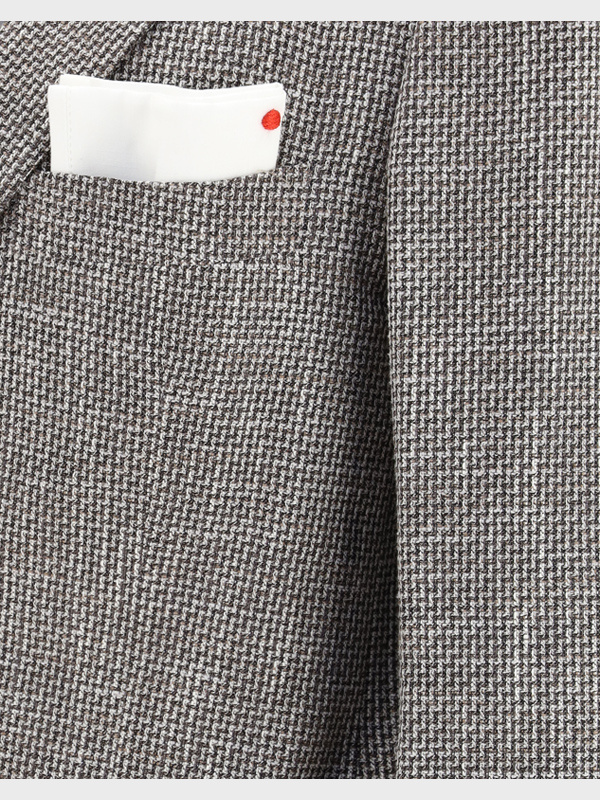 Shop Kiton Long Sleeve Blazer In Gray