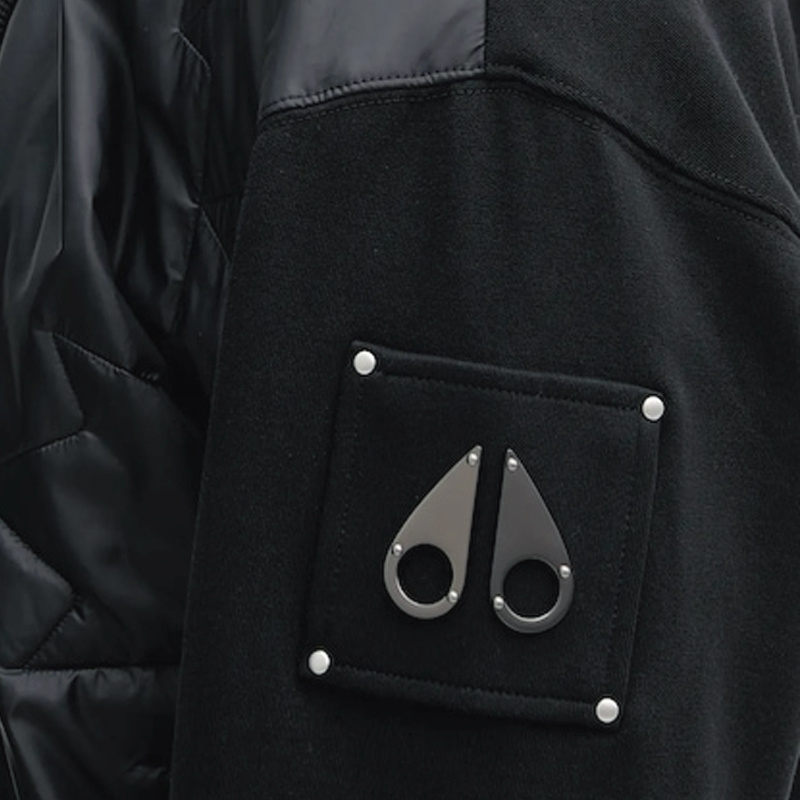 Moose Knuckles Long-sleeved Casual Jacket In Black