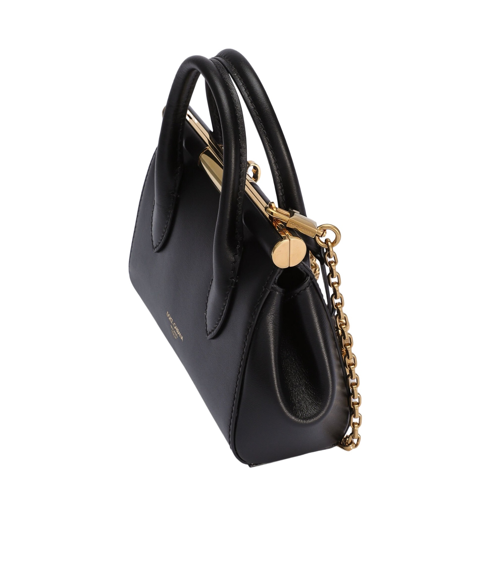 Dolce & Gabbana Small Black Marlene Handbag In Black