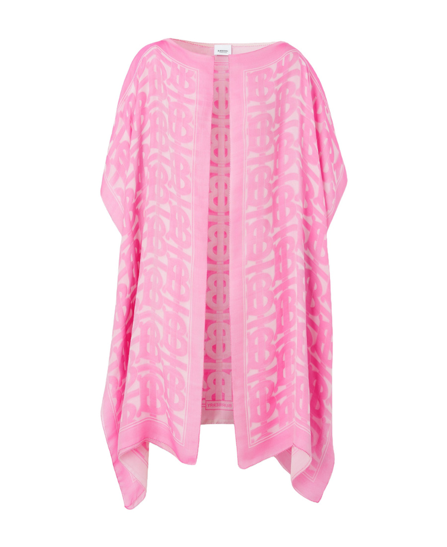 Burberry Tb Monogram Silk Cape