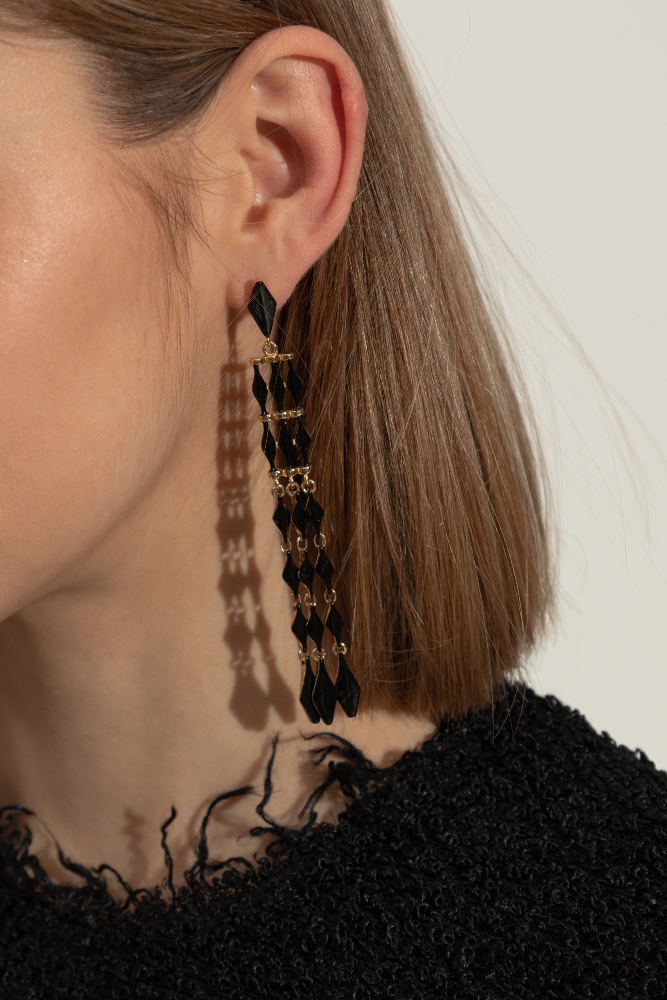 Shop Isabel Marant Geometric Earrings In Black