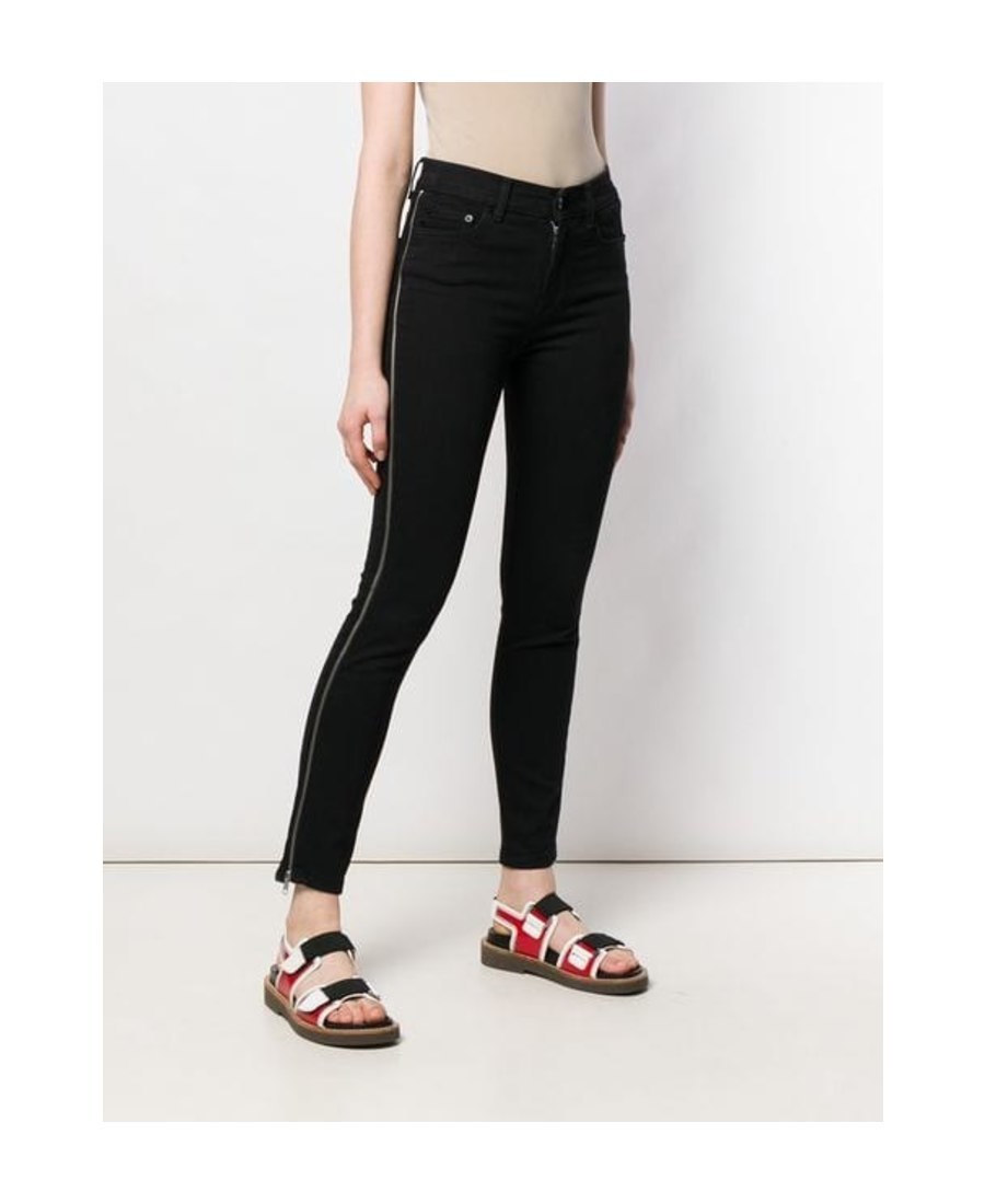 Mcq By Alexander Mcqueen Zippered Detail Skinny Jeans In Black
