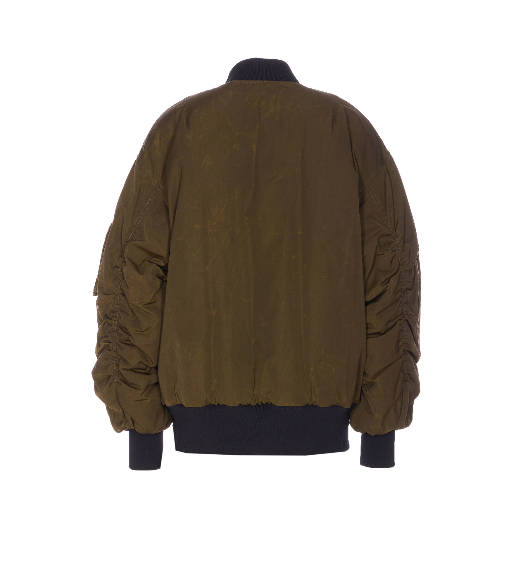 Dolce & Gabbana Dolce  Gabbana Zip-up Oversized Bomber Jacket In Green