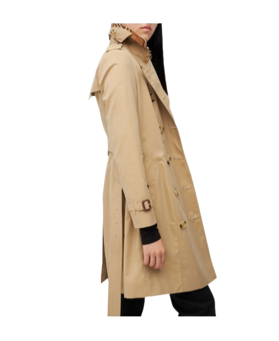 Burberry Medium And Long Style Trench Coat With Logo