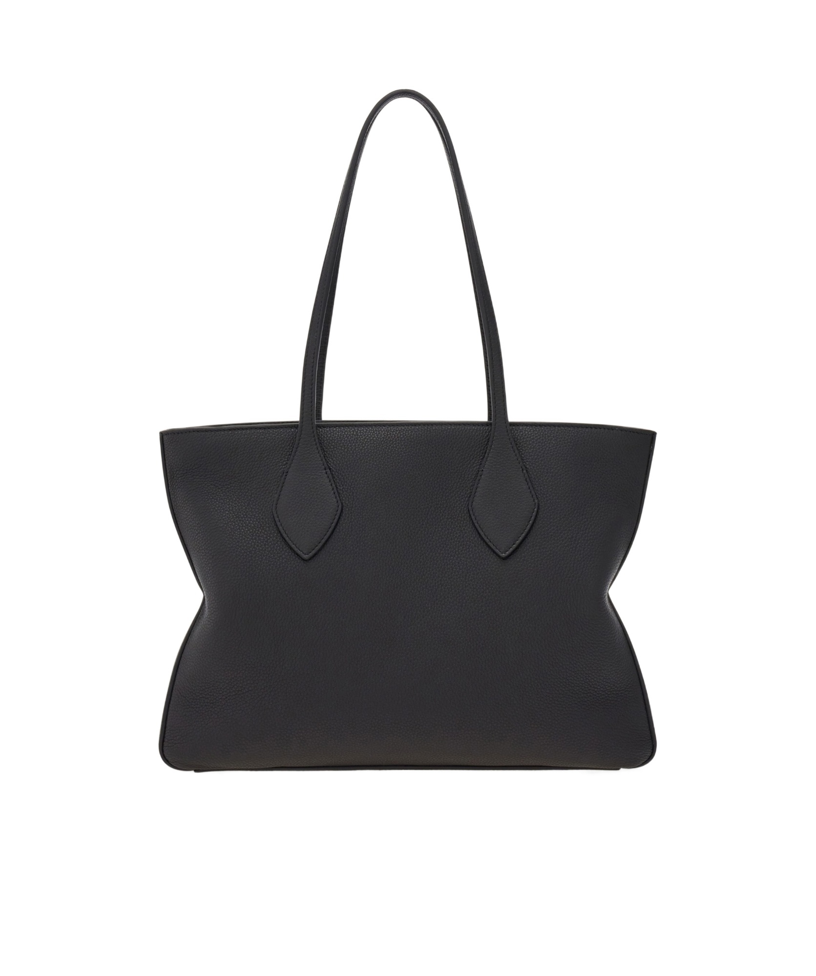 Ferragamo Medium Tote Bag Star Structured Shape In Black