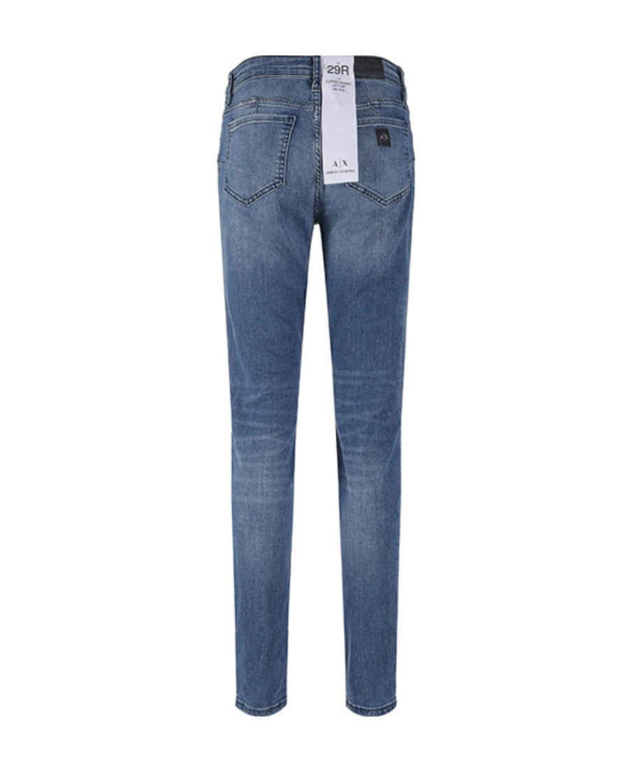 Armani Exchange Faded Imitation Denim Trousers