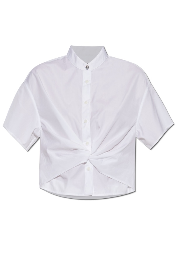 Rag & Bone Gretchen Short Sleeve Poplin Button-up Shirt