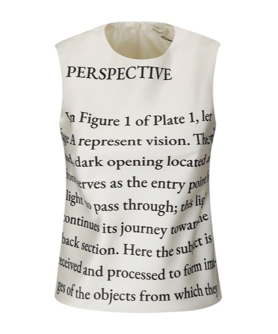 JW ANDERSON TEXT-PRINT TANK TOP
