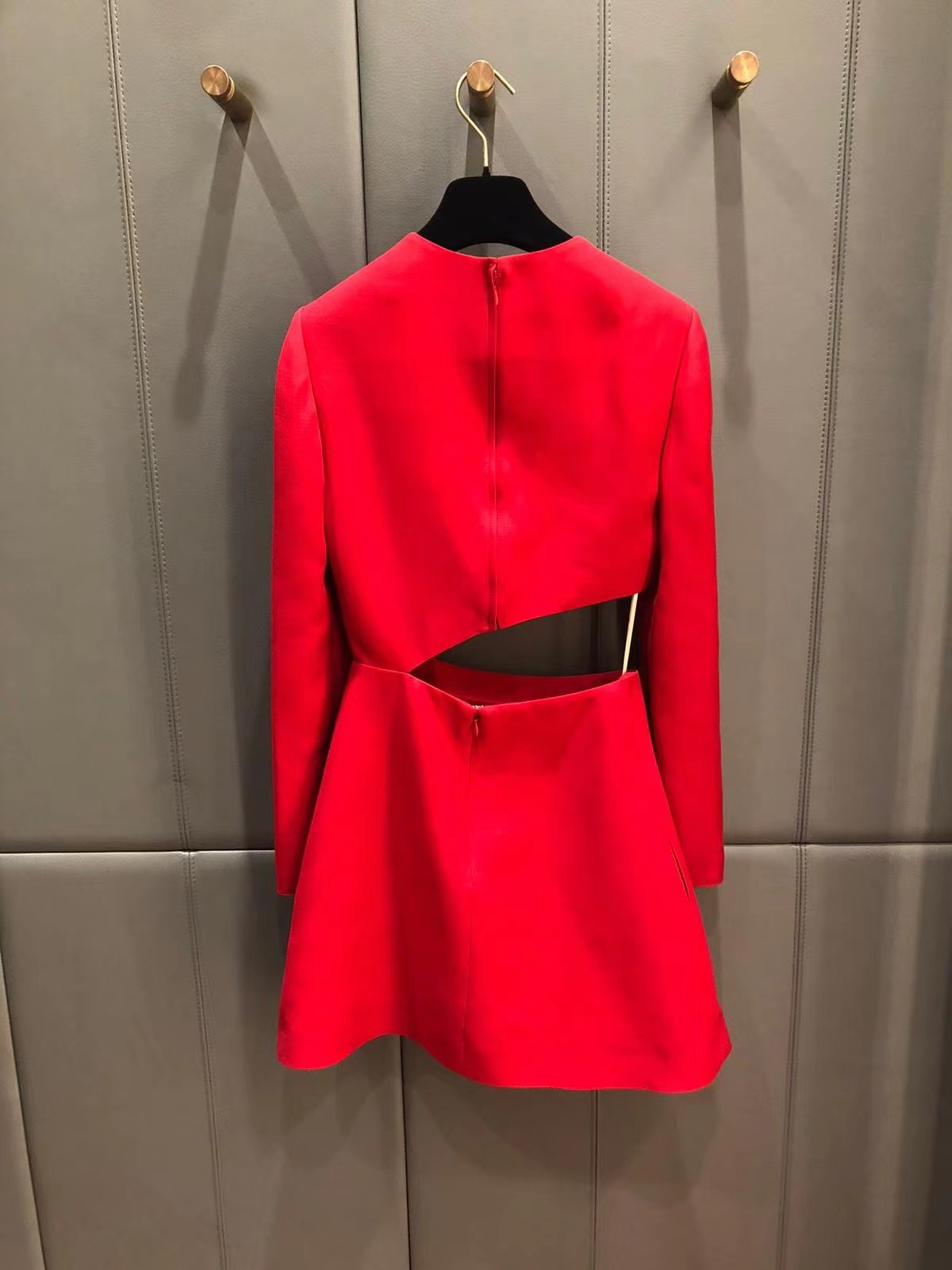 Valentino Cutout Mini Dress In Red