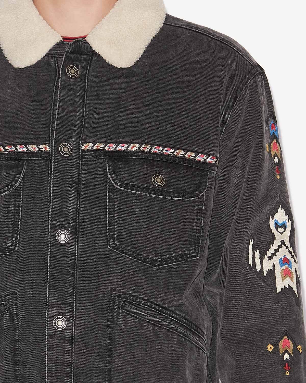 ISABEL MARANT JENSON EMBROIDERED DENIM JACKET