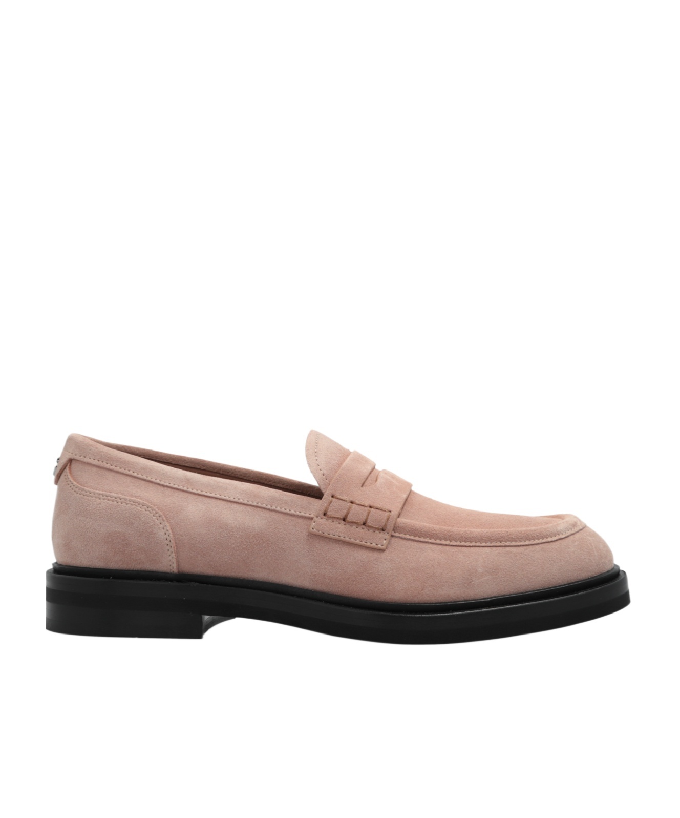 Dolce & Gabbana Suede Penny Loafers In Nude