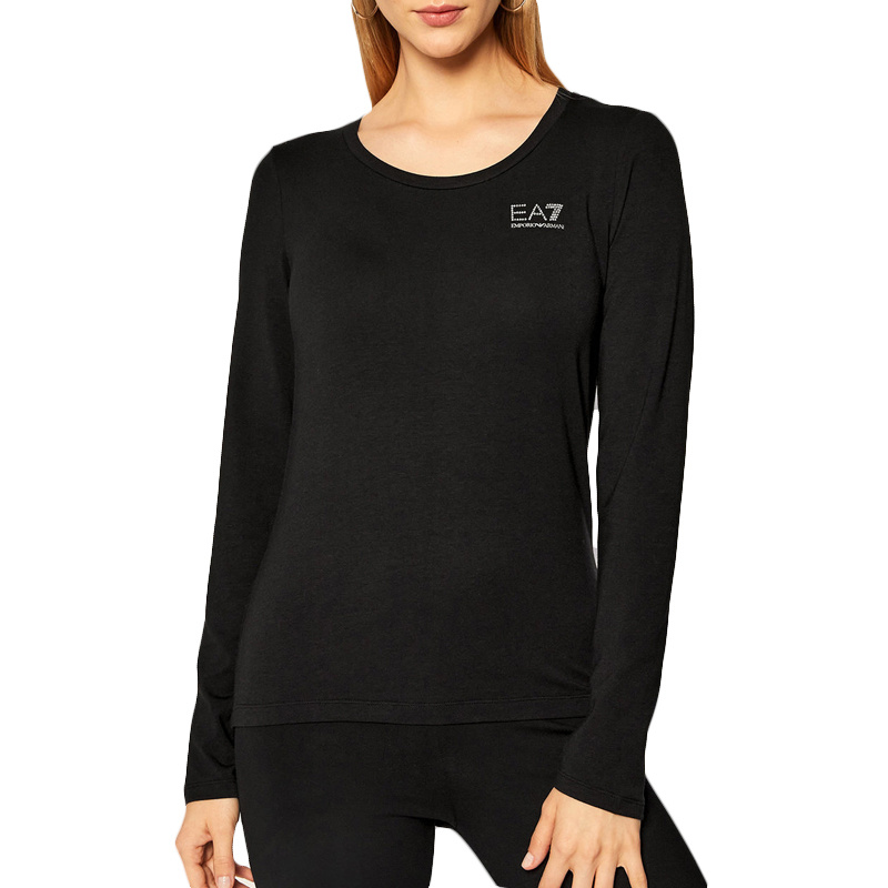 EMPORIO ARMANI LOGO LONG-SLEEVED T-SHIRT 