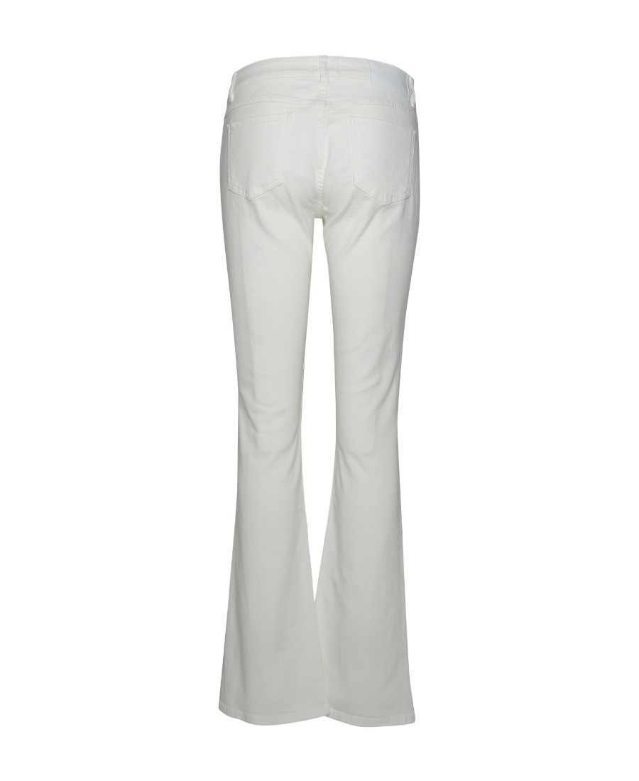 P.a.r.o.s.h . 'chimera' White Cotton Blend Jeans In Gray
