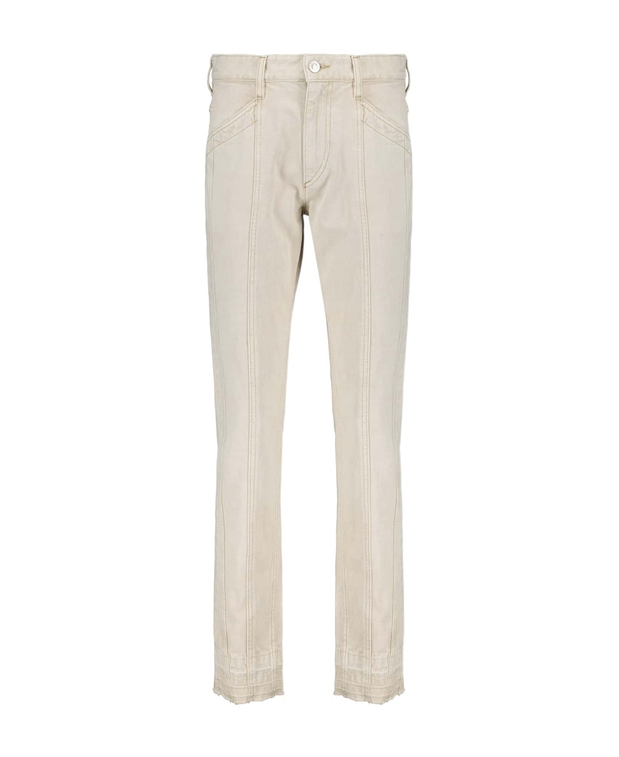 Isabel Marant Étoile Low-rise Slim-cut Jeans In White
