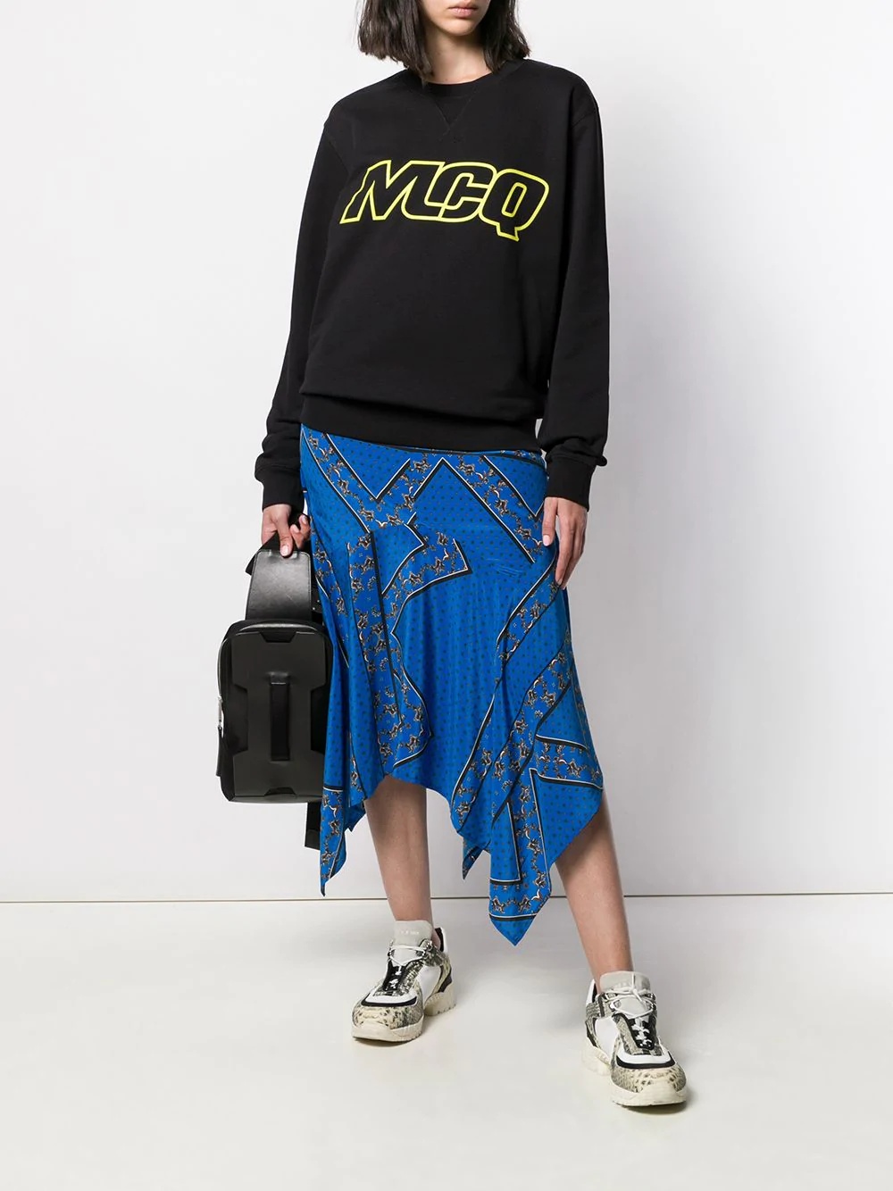 MCQ BY ALEXANDER MCQUEEN LOGO PRINT SWEATER 