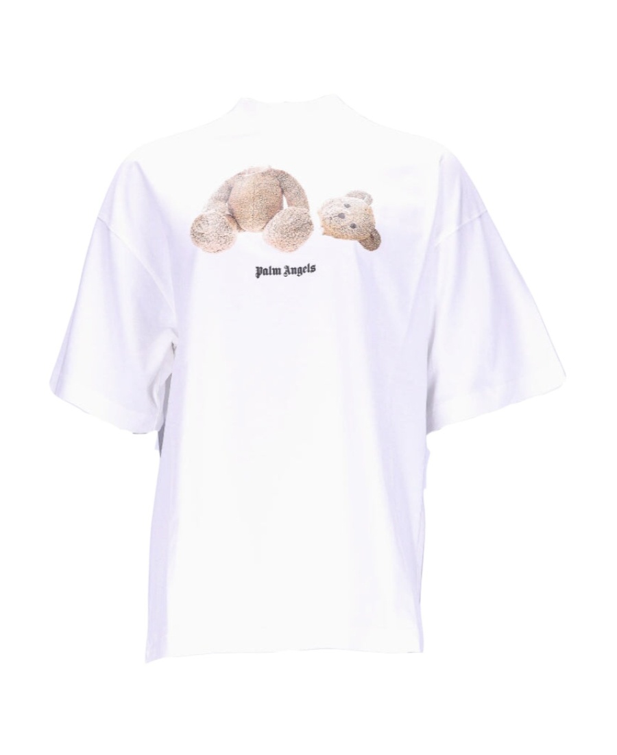 PALM ANGELS BEAR LOOSE LOGO-PRINT T-SHIRT
