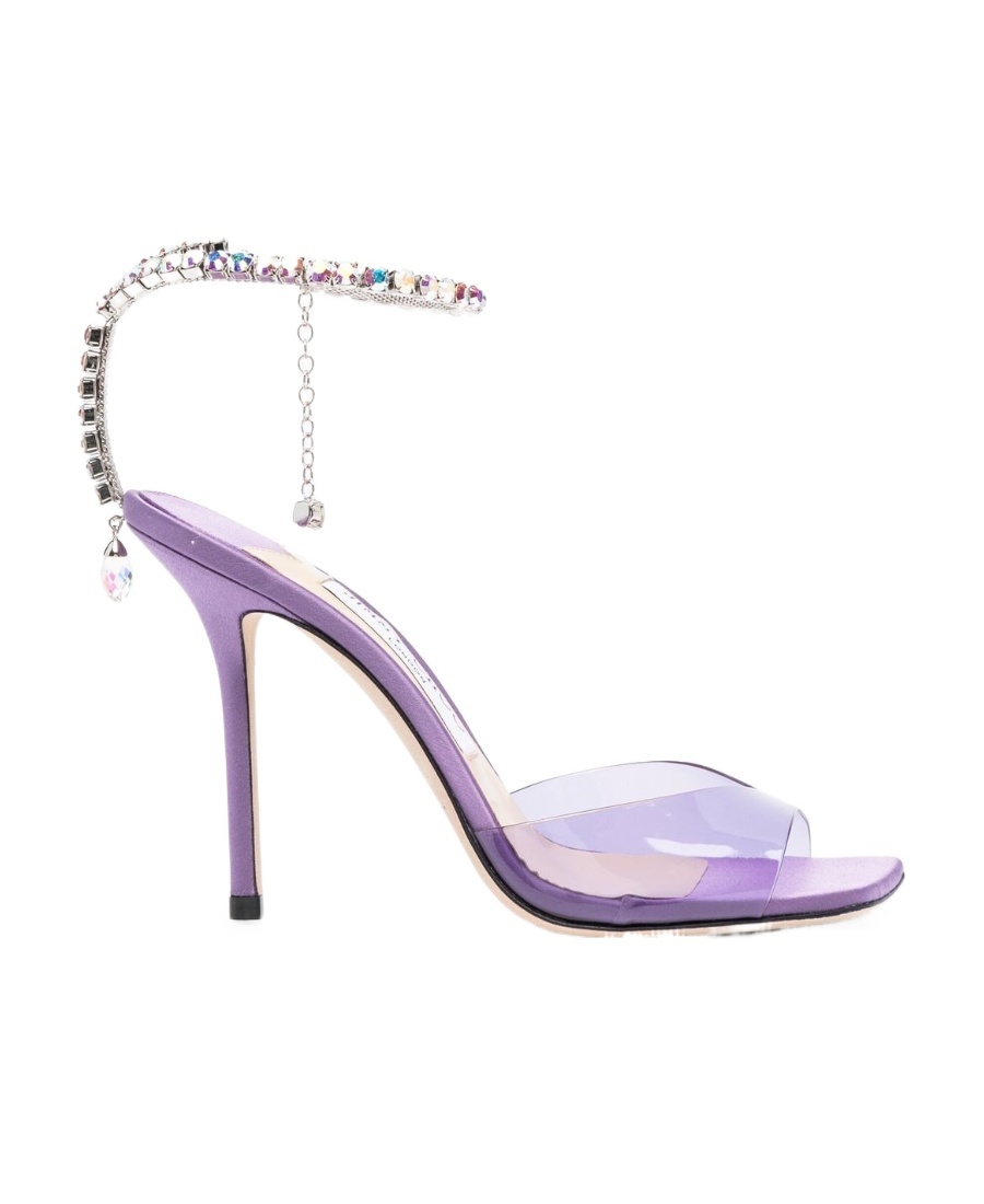 Jimmy Choo Saeda 115mm Sandals In Purple