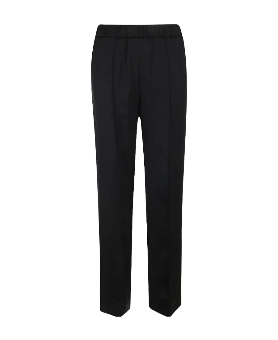Jil Sander Elasticated Straight-leg Trousers In Black