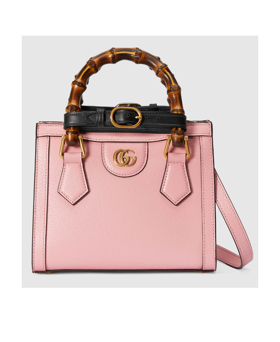 Gucci Logo-plaque Tote Bag In Pink
