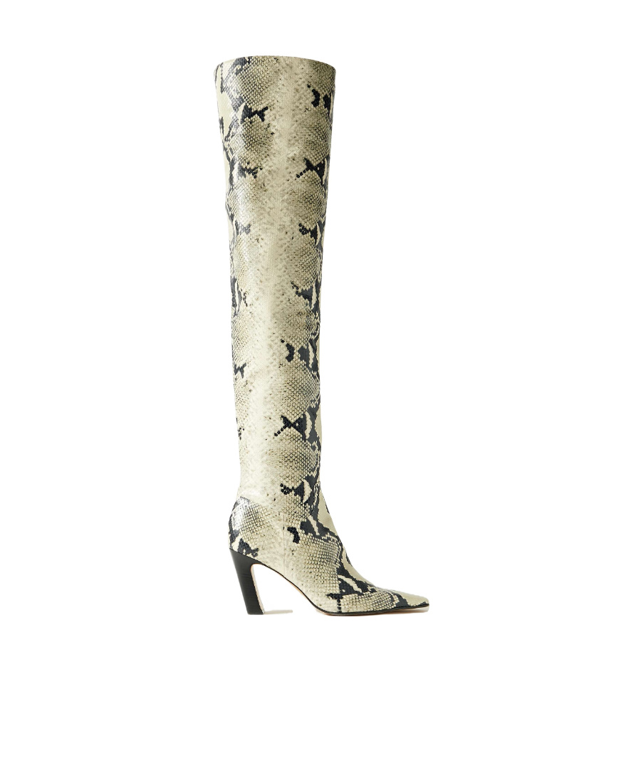 Khaite Knee-length Boots In Animal Print
