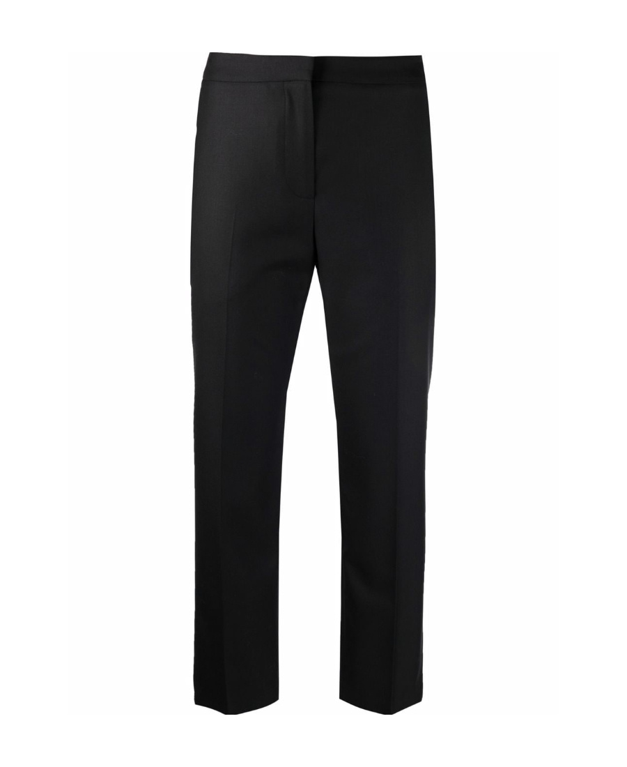Alexander Mcqueen Tailored Cropped Trousers In Black