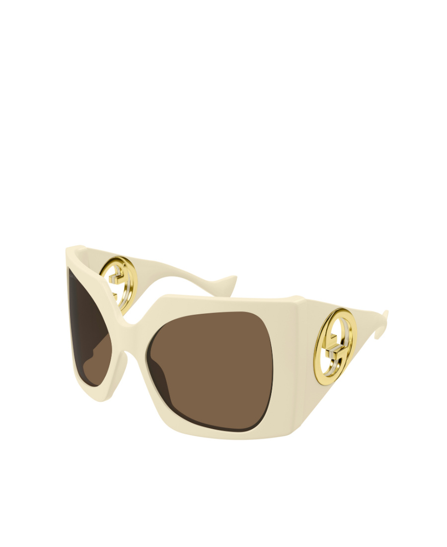 Gucci Interlocking G Square-frame Sunglasses In Nude