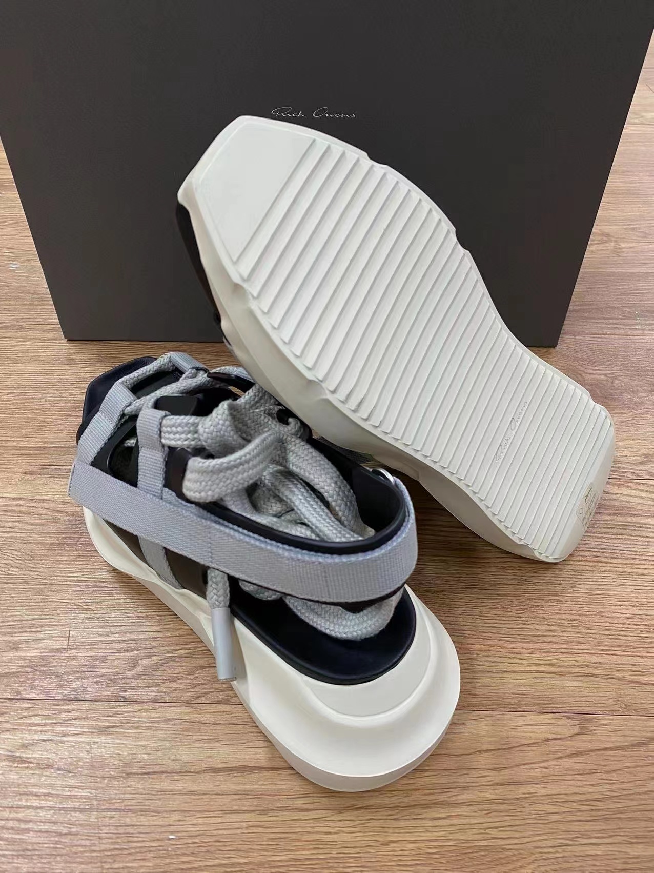 Rick Owens Geth Wrap-strap Sandals In Multicolor