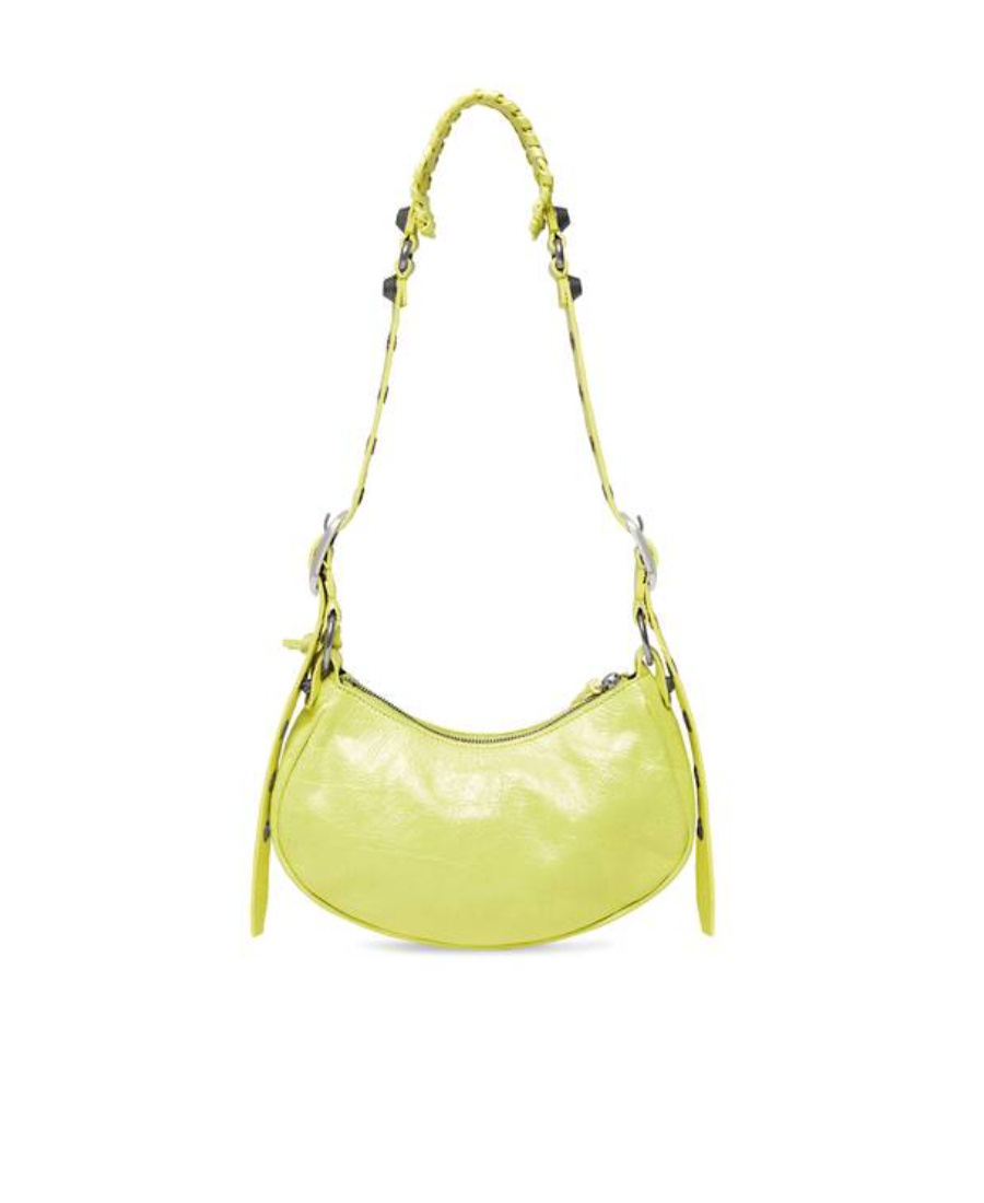 Balenciaga Le Cagole The Xs Leather Bag In Yellow