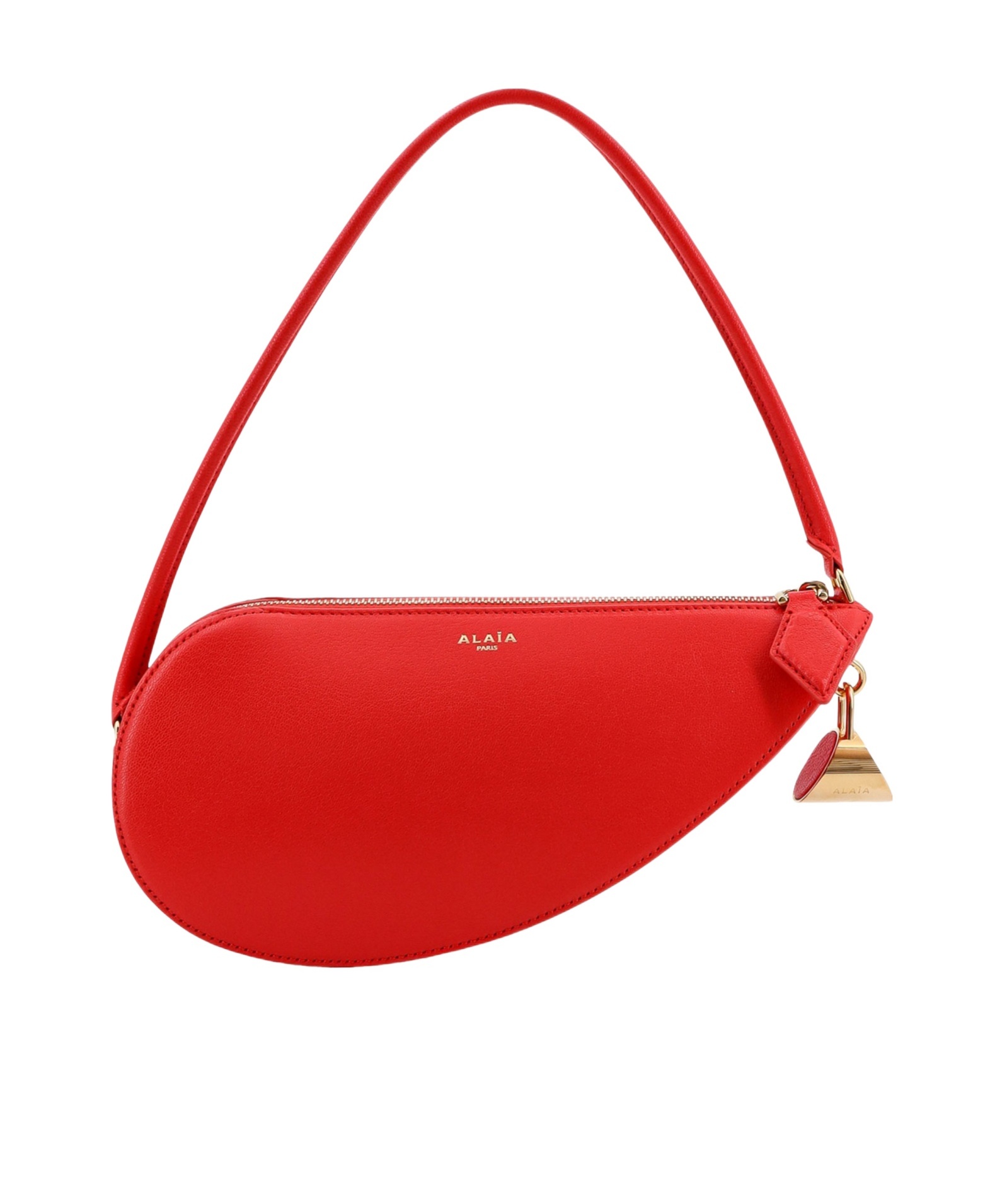 Alaïa Red Le Demi Coeur Shoulder Bag In Red