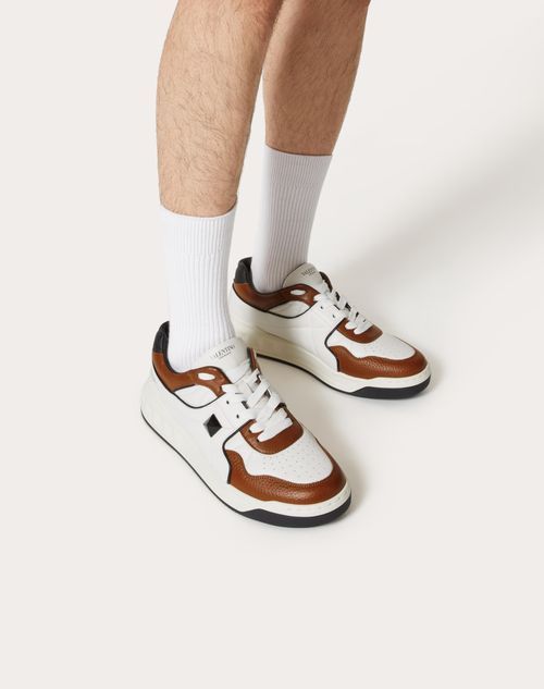 Valentino Roman Stud Low-top Sneakers In White