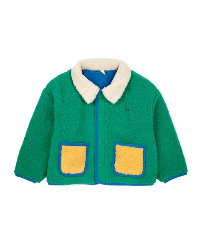 Bobo Choses Beneath The Moon Reversible Jacket In Green